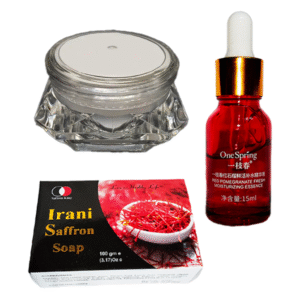 Saffron নাইট ক্রিম + One Spring  সিরাম + ১ পিস Iranian saffron soap - i1sn1ros1